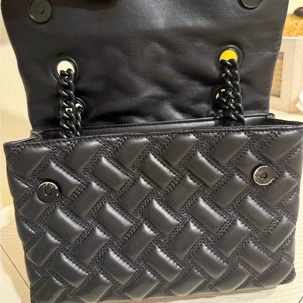 Kurt Geiger Black Quilted Shoulder Bag - Picture 4 of 8